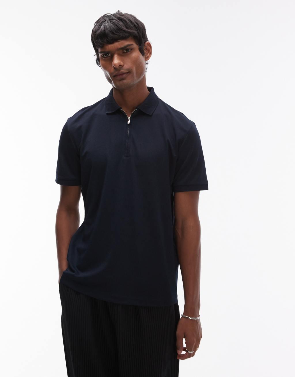 Selected Homme half zip polo Product Image