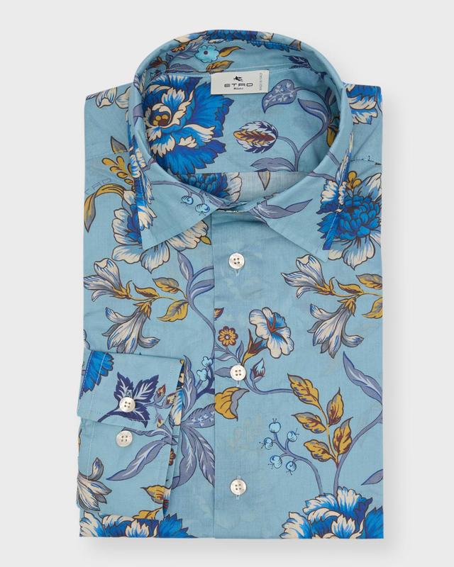 Mens Floral Dress Shirt Product Image