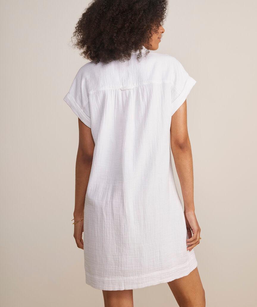 Seastitch Double Gauze Margo Shirt Dress Product Image