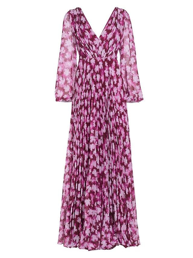 Womens Melanie Floral Chiffon Maxi Dress Product Image