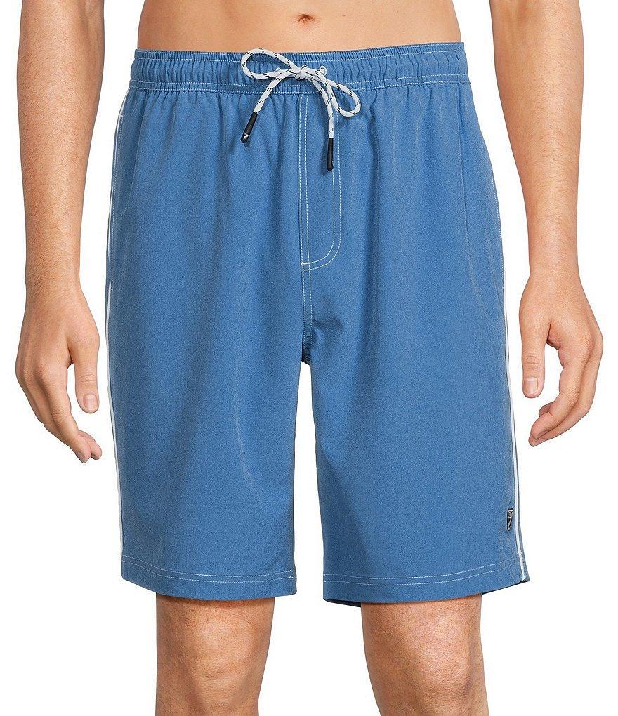 Cremieux Solid 9#double; Inseam Swim Trunks Product Image