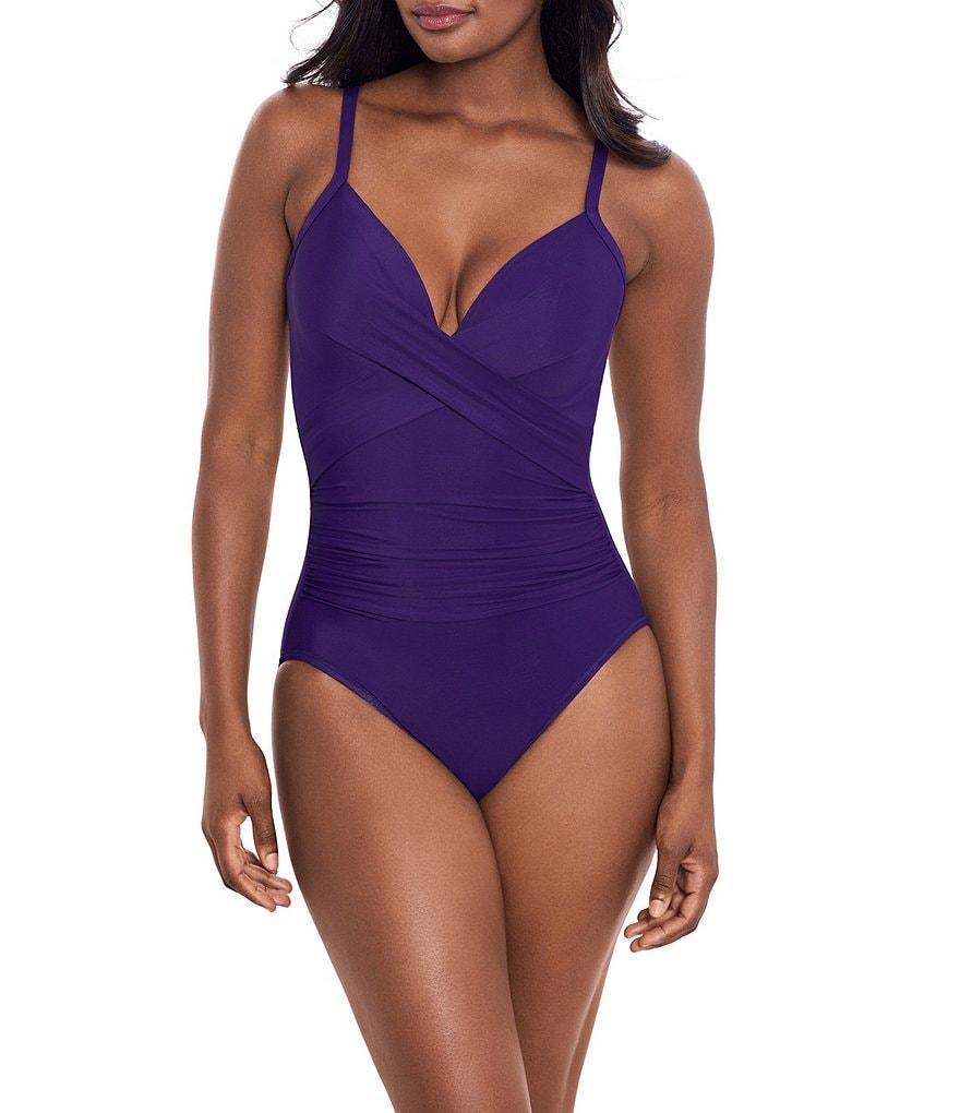 Miraclesuit Rock Solid Captivate Sweetheart Criss-Cross Back Underwire One Piece Swimsuit Product Image