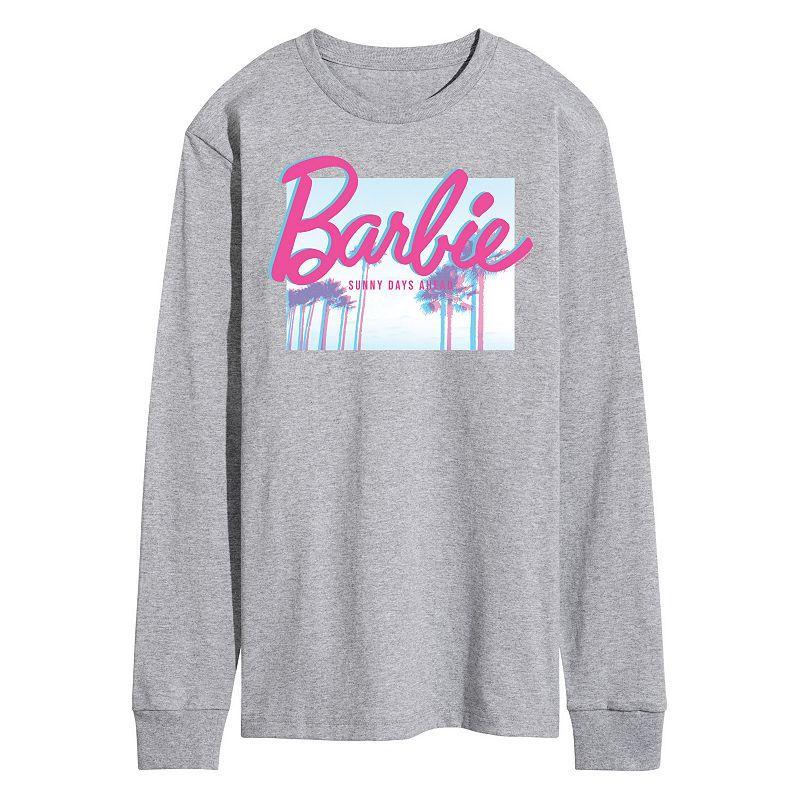 Mens Barbie Dream Summer Sunny Days Long Sleeve Med Grey Product Image