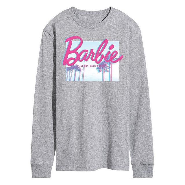 Mens Barbie Dream Summer Sunny Days Long Sleeve Med Grey Product Image