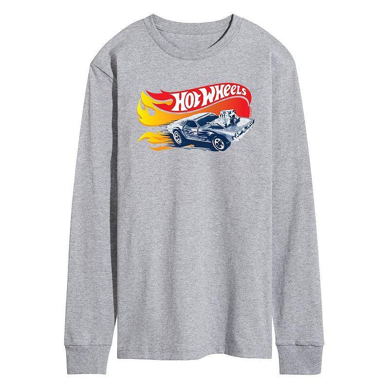 Mens Hot Wheels Flames Long Sleeve Tee Product Image