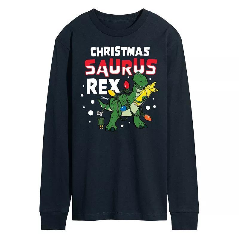 Disney / Pixar Toy Story Christmas Saurus Rex Tee, Mens Blue Product Image