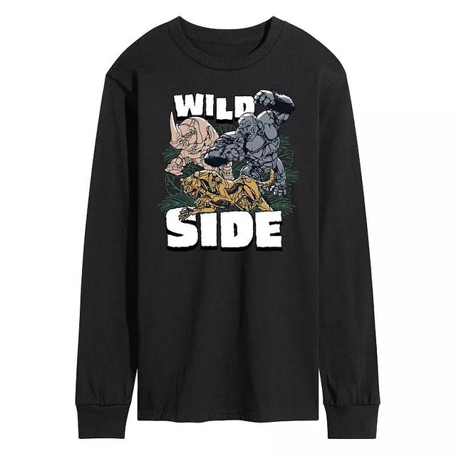 Mens Transformers Wild Side Long Sleeve Graphic Tee Product Image