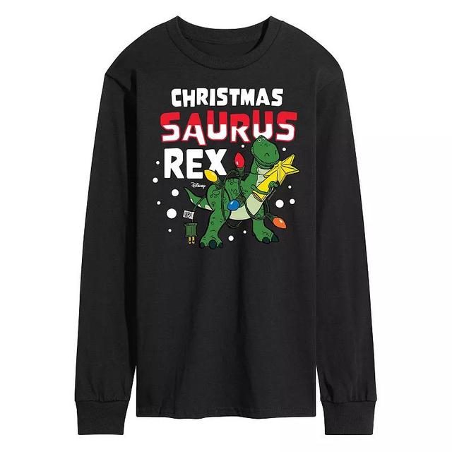 Disney / Pixars Toy Story Christmas Saurus Rex Long Sleeve Graphic Tee, Mens Product Image