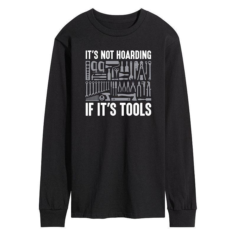 Mens Its Not Hoarding Tools Long Sleeve Tee Product Image