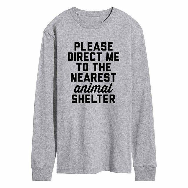 Mens Animal Shelter Tee Grey Grey Product Image