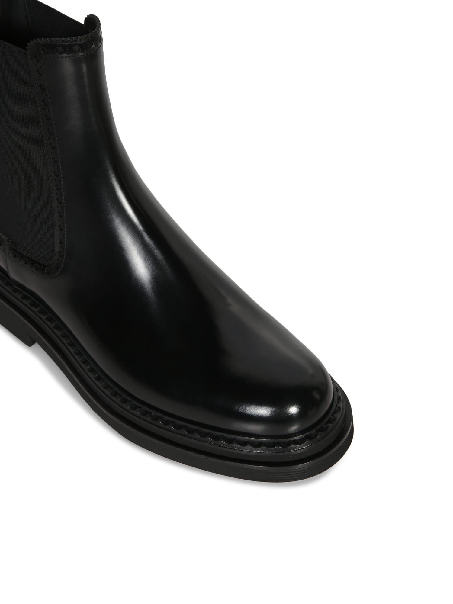 Brushed Ankle Boots In Nero Product Image