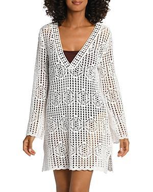 La Blanca Waverly Crochet Swim Cover Up Tunic Product Image