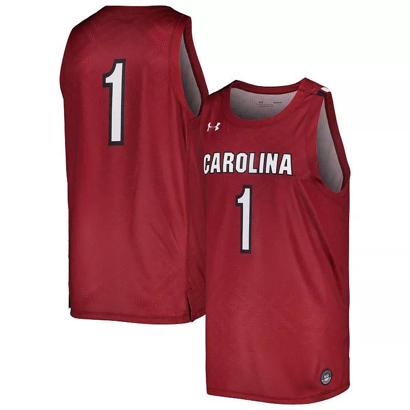 Mens Under Armour Garnet South Carolina Gamecocks Replica Basketball Jersey Product Image