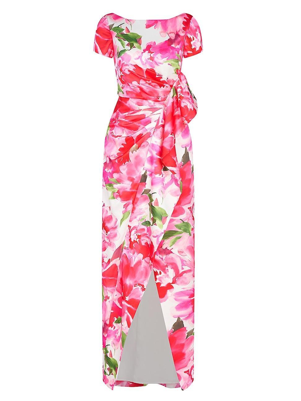 Womens Franca Floral-Printed Column Gown Product Image