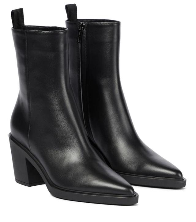 Dylan Leather Ankle Boots In Black Product Image