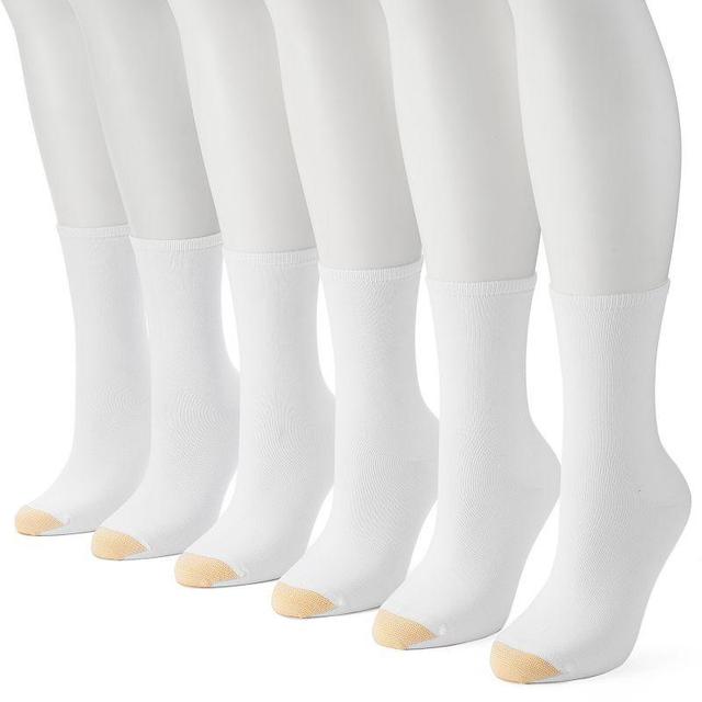 Womens GOLDTOE 6-pack Ultra Soft Crew Socks Product Image