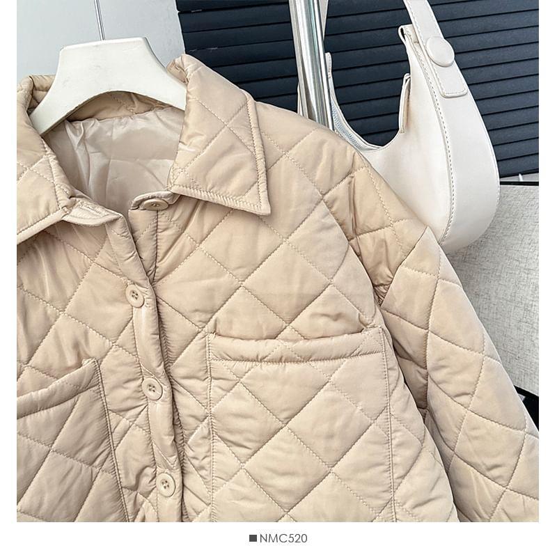 Diamond-Quilted Puffer Jacket Product Image