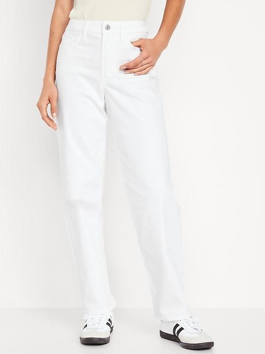 High-Waisted Wow Loose Jeans Product Image