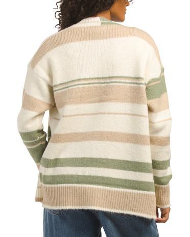 Long Sleeve Striped Cardigan for Women Product Image