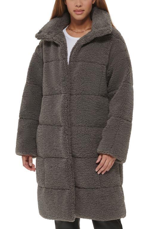 levis Quilted Fleece Long Teddy Coat Product Image