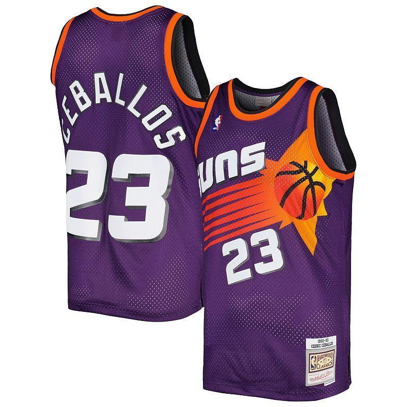 Mens Mitchell & Ness Cedric Ceballos Purple Phoenix Suns 1996-97 Hardwood Classics Swingman Jersey Product Image