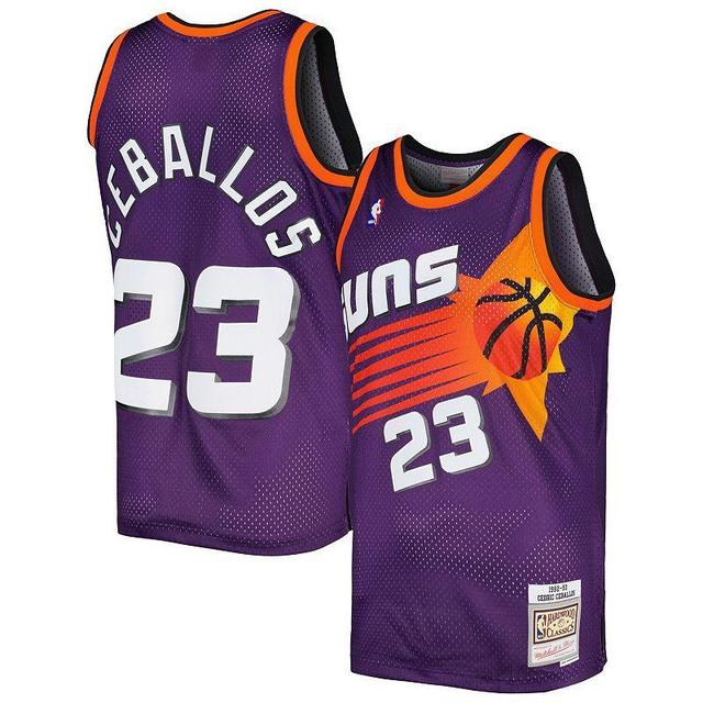 Mens Mitchell & Ness Cedric Ceballos Purple Phoenix Suns 1996-97 Hardwood Classics Swingman Jersey Product Image