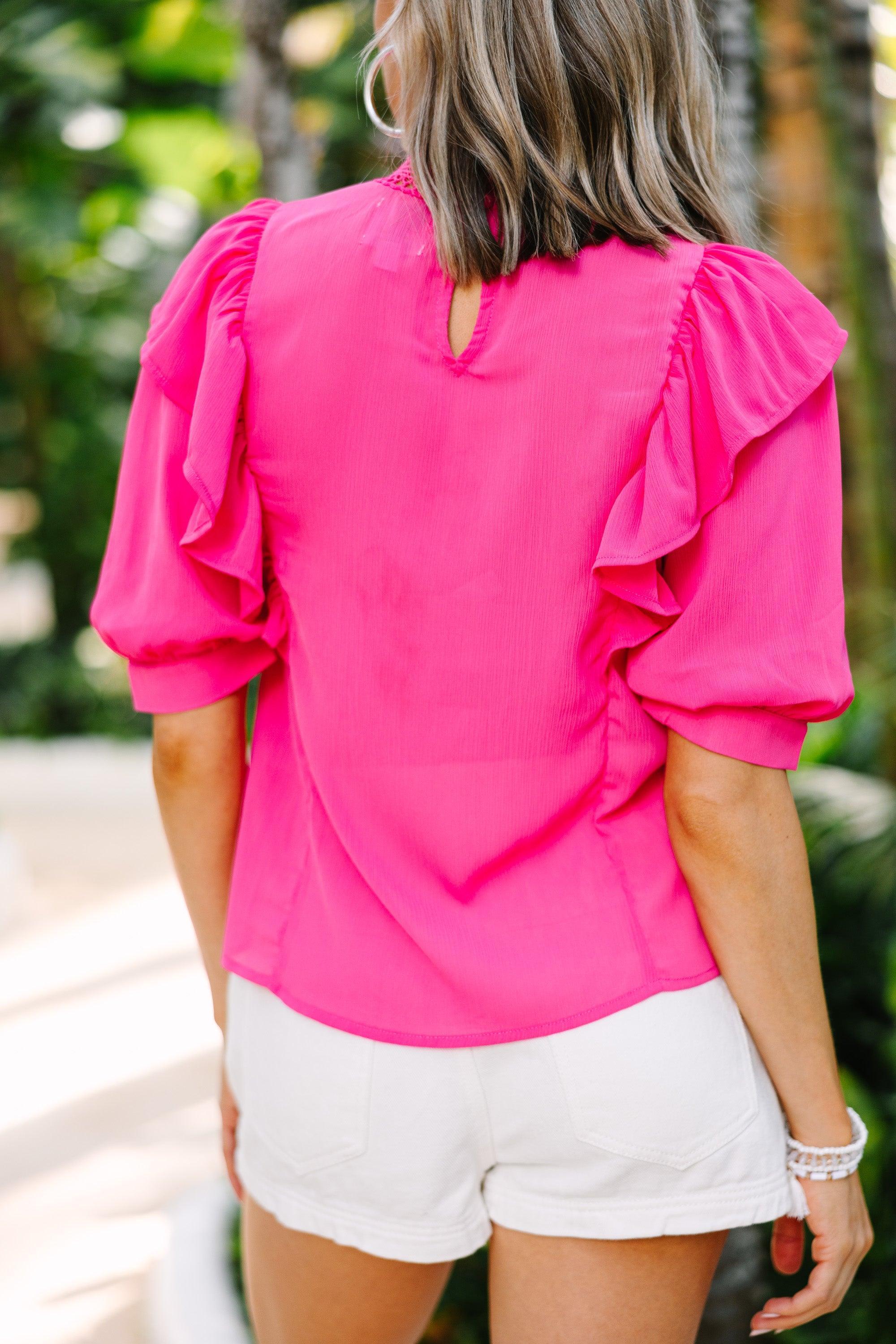 Business Woman Special Pink Blouse Female Product Image