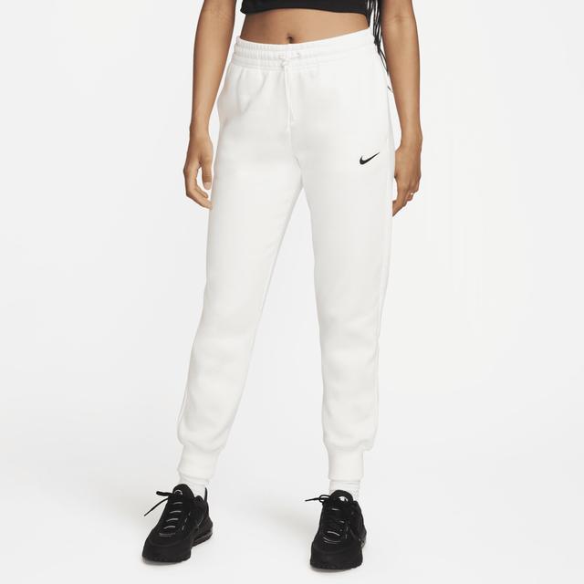 Nike Womens Nike NSW Phoenix Fleece MR Pants - Womens Black/Sail Product Image