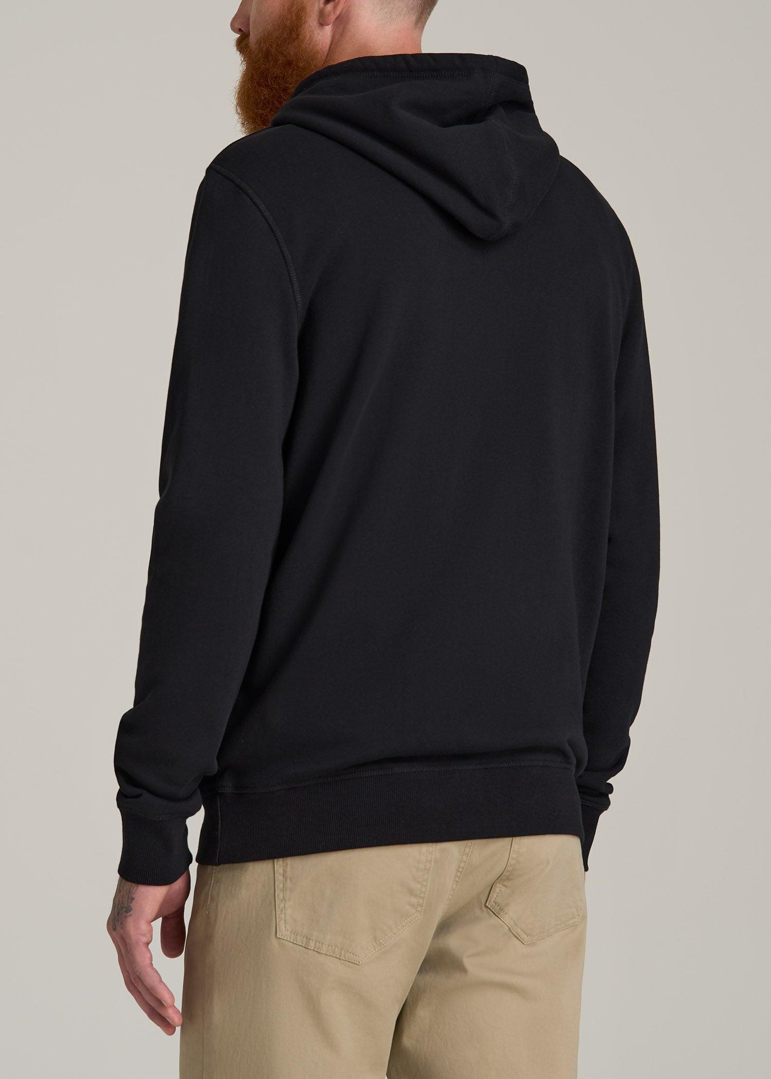 Wearever 2.0 Fleece Hoodie for Tall Men in Black Product Image