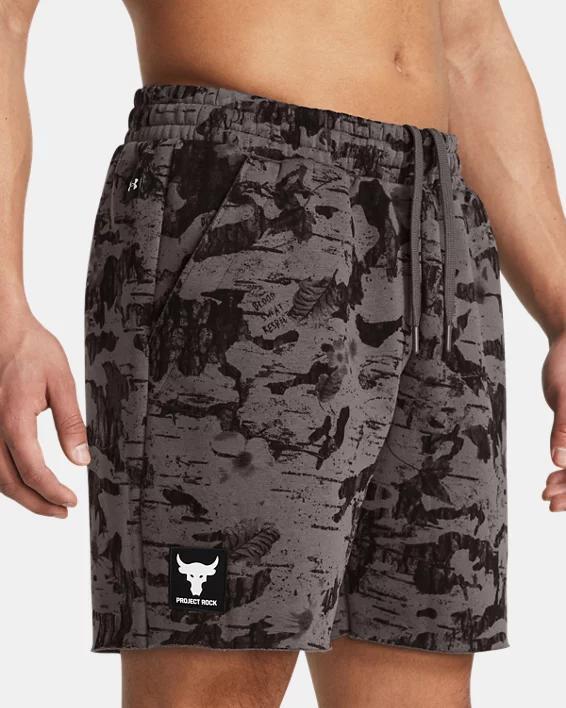 Men's Project Rock Essential Fleece Printed Shorts Product Image