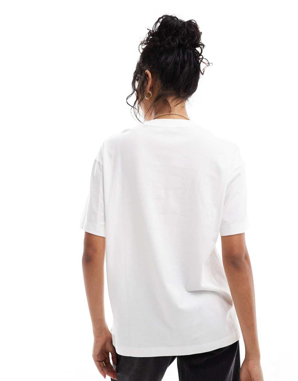 Cotton On boxy oversized t-shirt in white Product Image