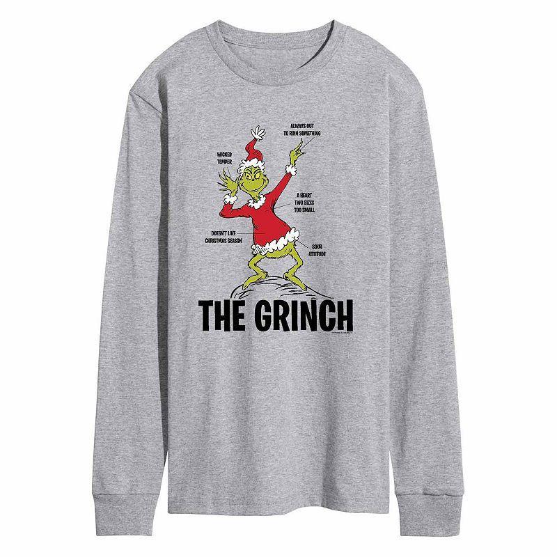 Mens The Grinch Tee Grey Grey Product Image