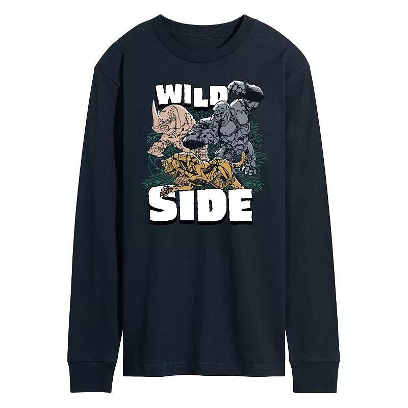 Mens Transformers Wild Side Long Sleeve Graphic Tee Product Image