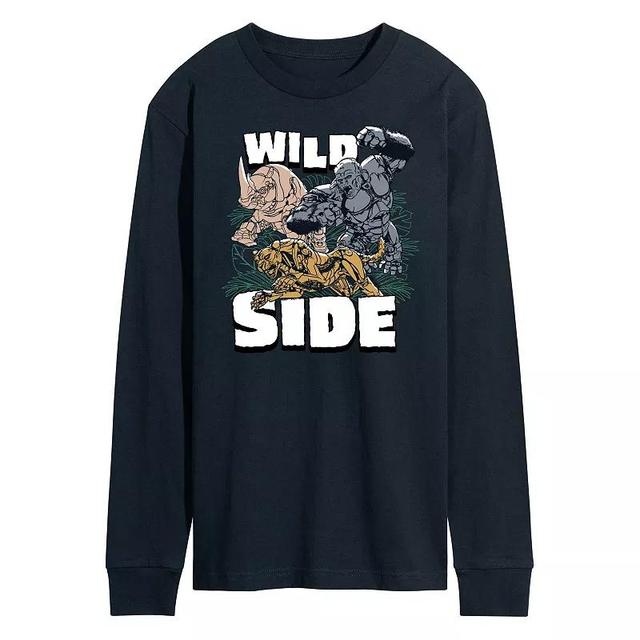 Mens Transformers Wild Side Long Sleeve Graphic Tee Product Image