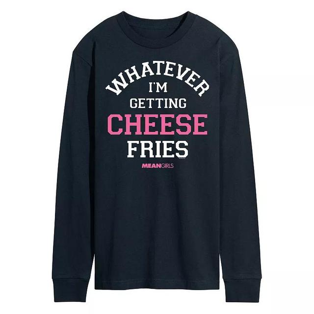 Mens Mean Girls Whatever Im Getting Cheese Fries Long Sleeve Graphic Tee Product Image