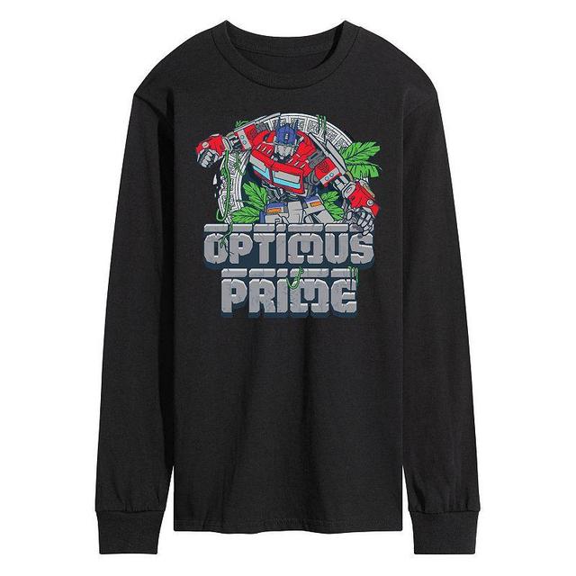 Mens Transformers Optimus Prime Long Sleeve Graphic Tee Product Image