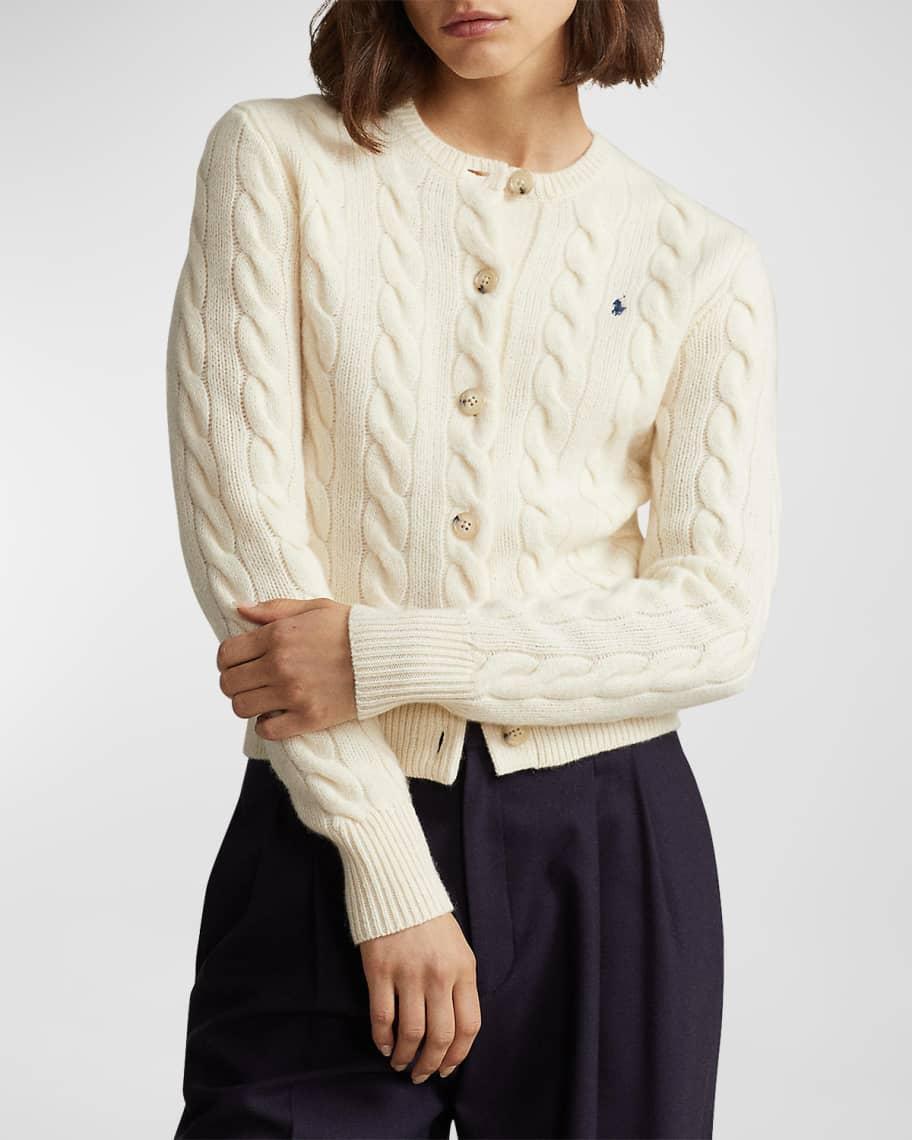 Cable-Knit Wool-Cashmere Cardigan product image