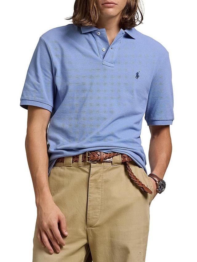 Mens Basic Mesh Polo Shirt Product Image