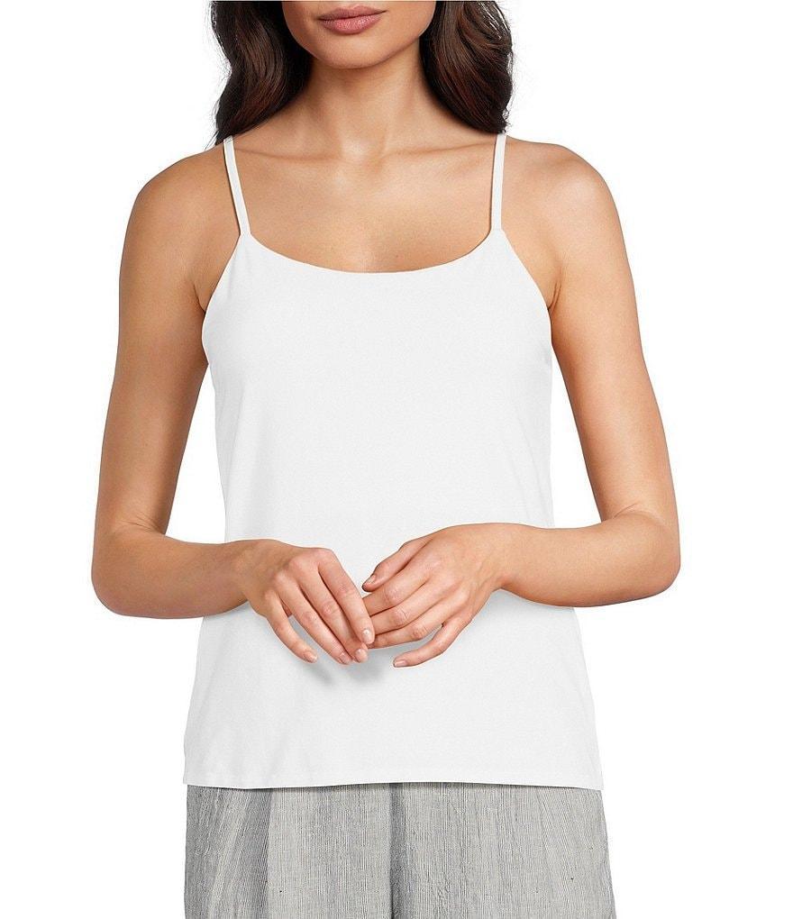 Eileen Fisher Organic Cotton Jersey Scoop Neck Sleeveless Tank Product Image