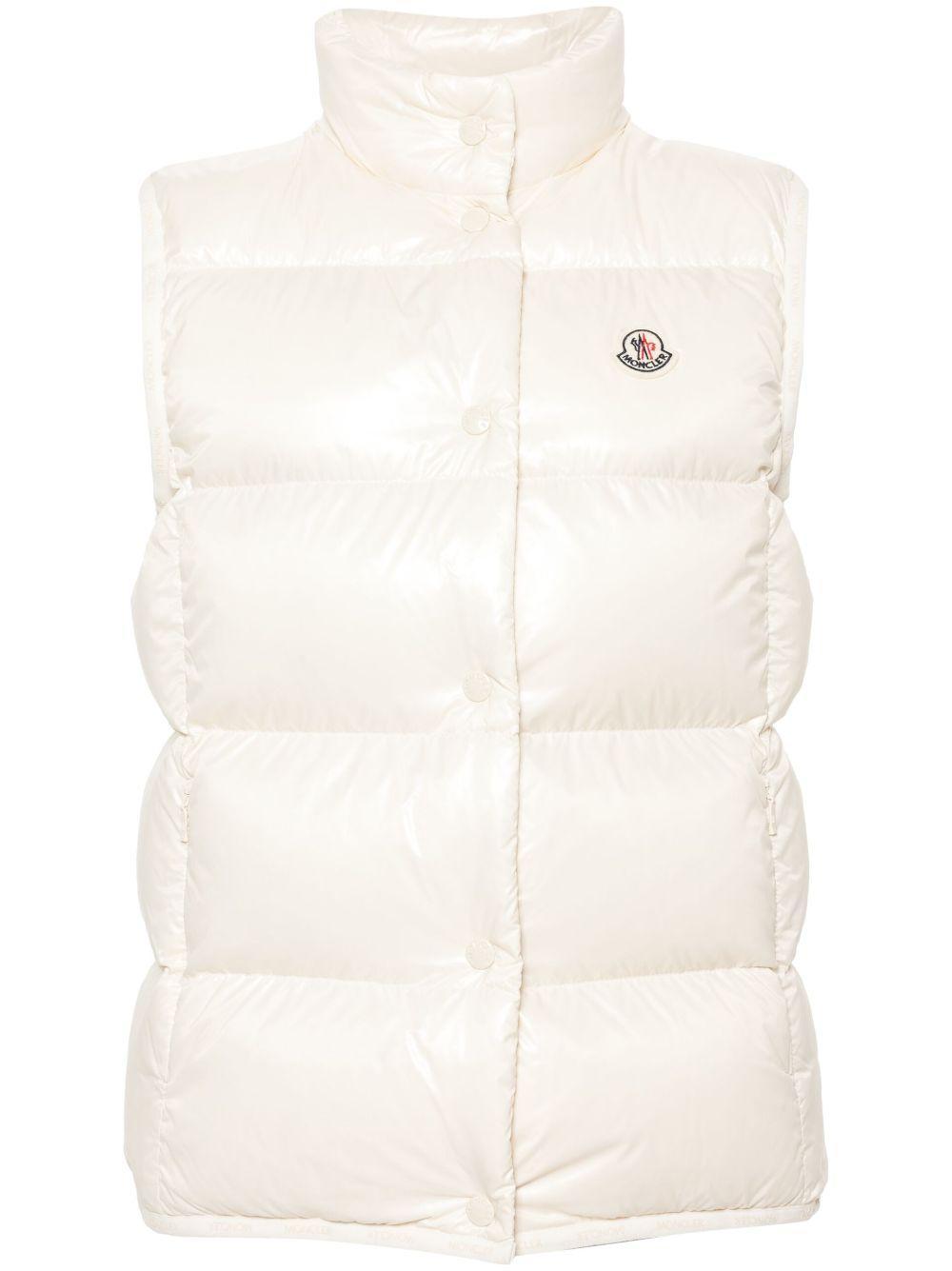 MONCLER Badia Down Vest In White Product Image