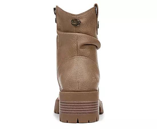 Blowfish Malibu Juniper Womens Ankle Boots Cream Brown Product Image