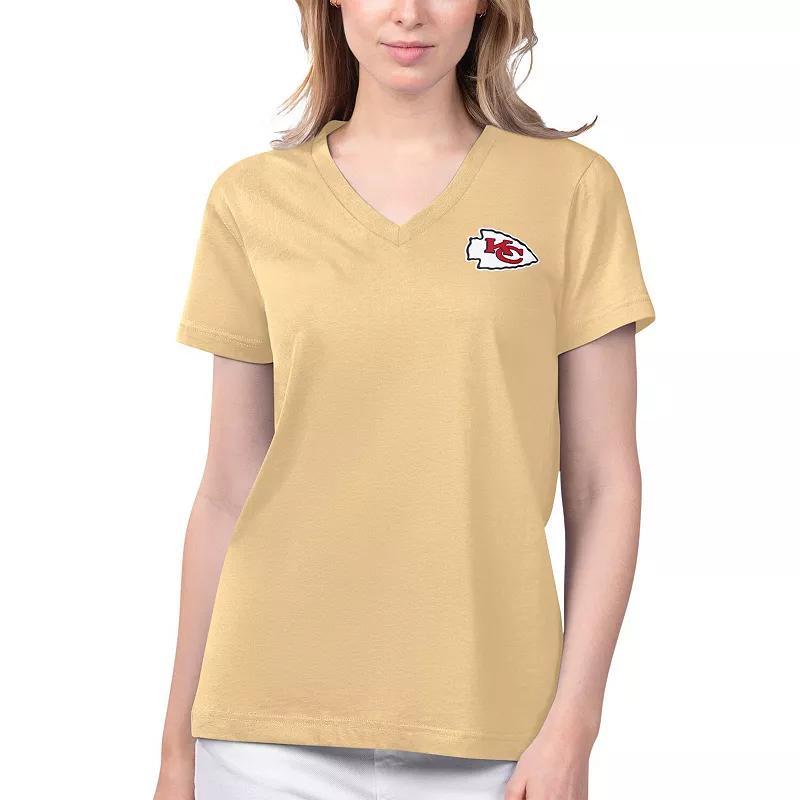 Womens Margaritaville Kansas City Chiefs Game Time V-Neck T-Shirt Product Image