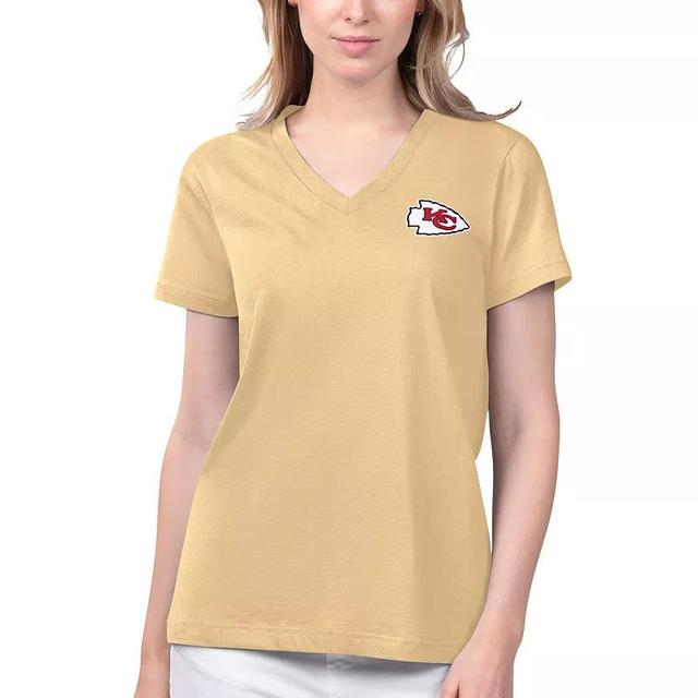 Womens Margaritaville Kansas City Chiefs Game Time V-Neck T-Shirt Product Image