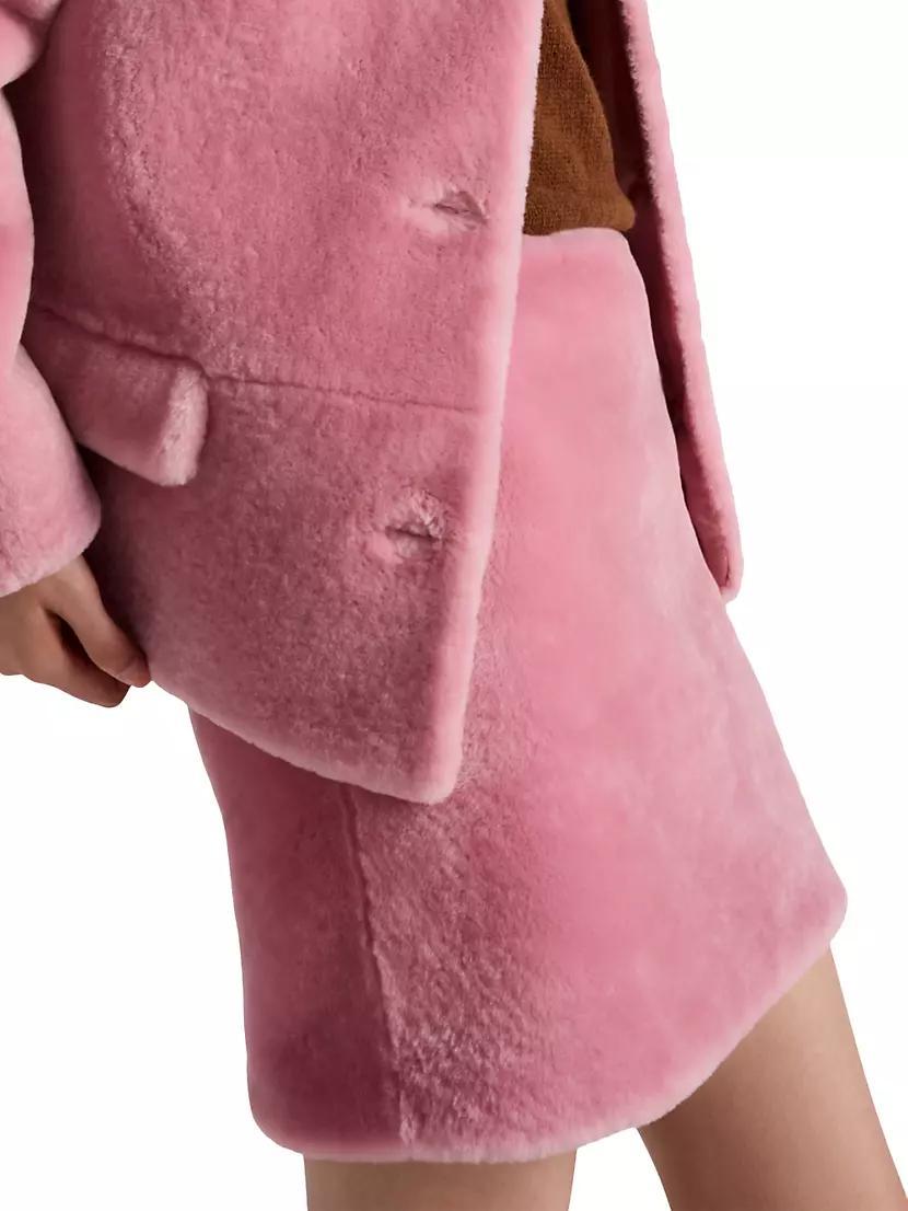 Shearling Mini Skirt Product Image