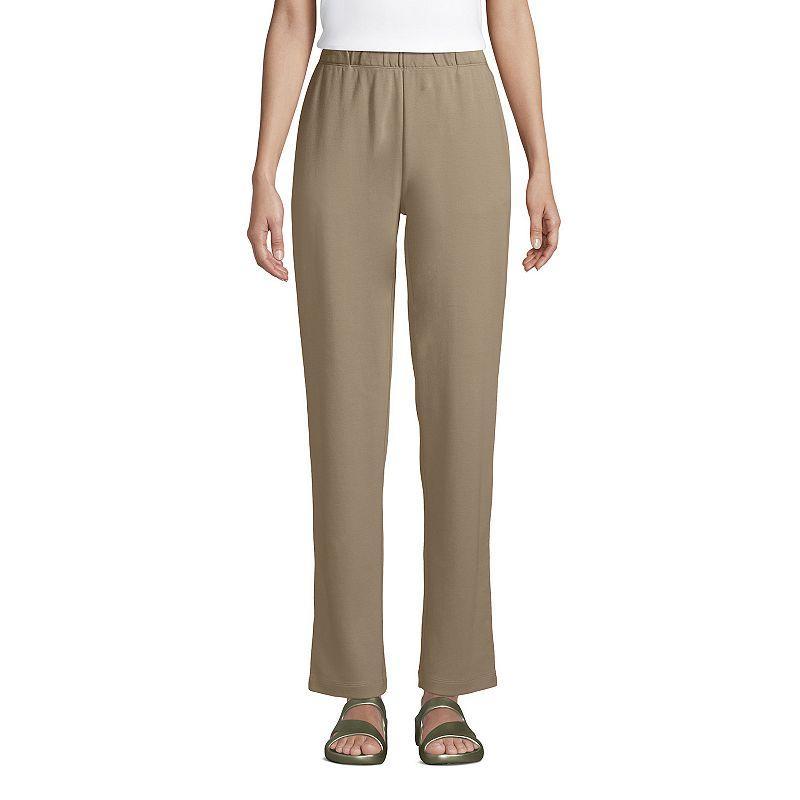 Lands End Womens Sport Knit High Rise Elastic Waist Pants Product Image