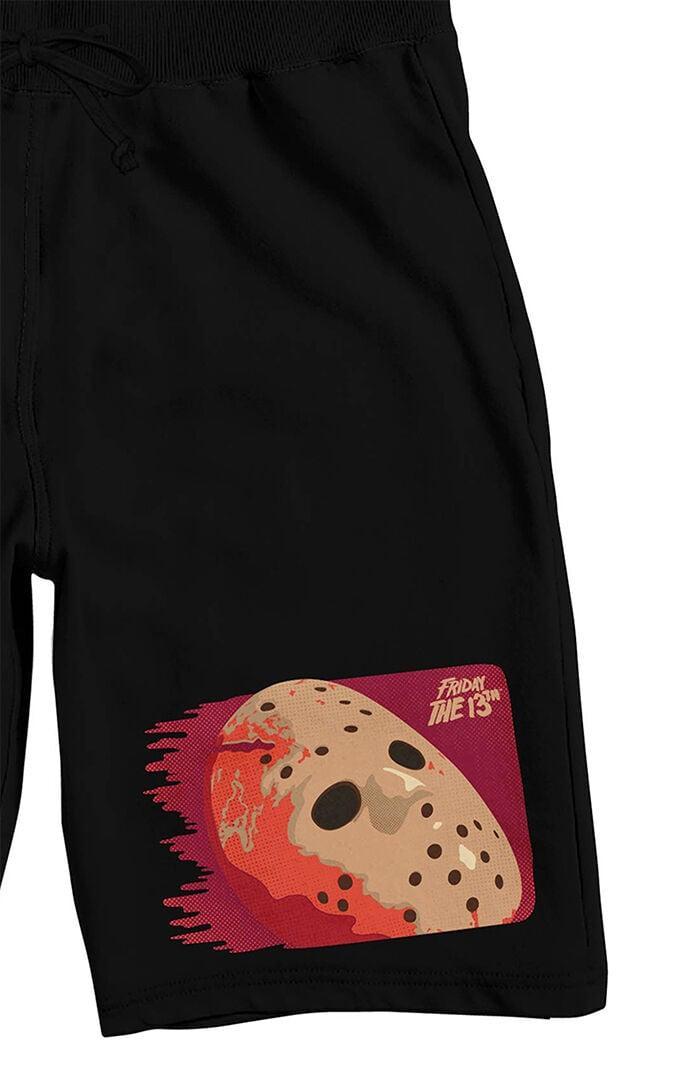 Men's Friday the 13th Hockey Mask Sweat Shorts Product Image