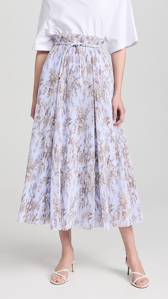 Zimmermann Pleated Midi Skirt | Shopbop product image