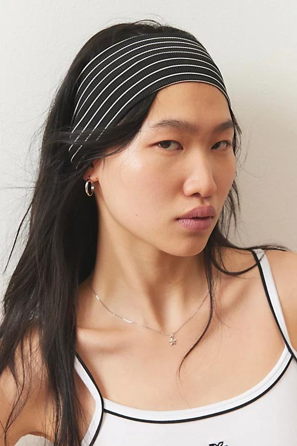 Striped Wide Soft Headband Womens at Urban Outfitters Product Image