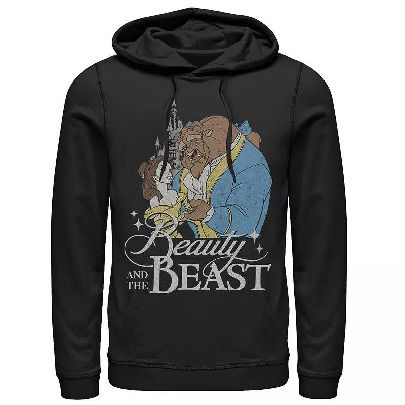 Mens Disney Beauty & The Beast Vintage Logo Dance Hoodie Product Image