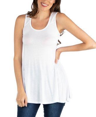 Women's Scoop Neck Sleeveless Tunic Top Product Image